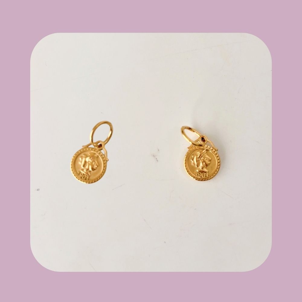 18 - Margaret' Coin Earrings